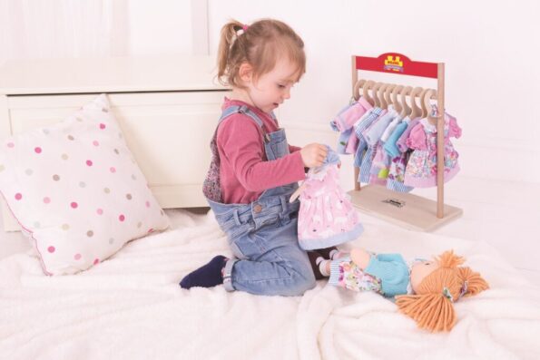 Bábika Bigjigs Toys látková Emma 38 cm – Obrázok 3