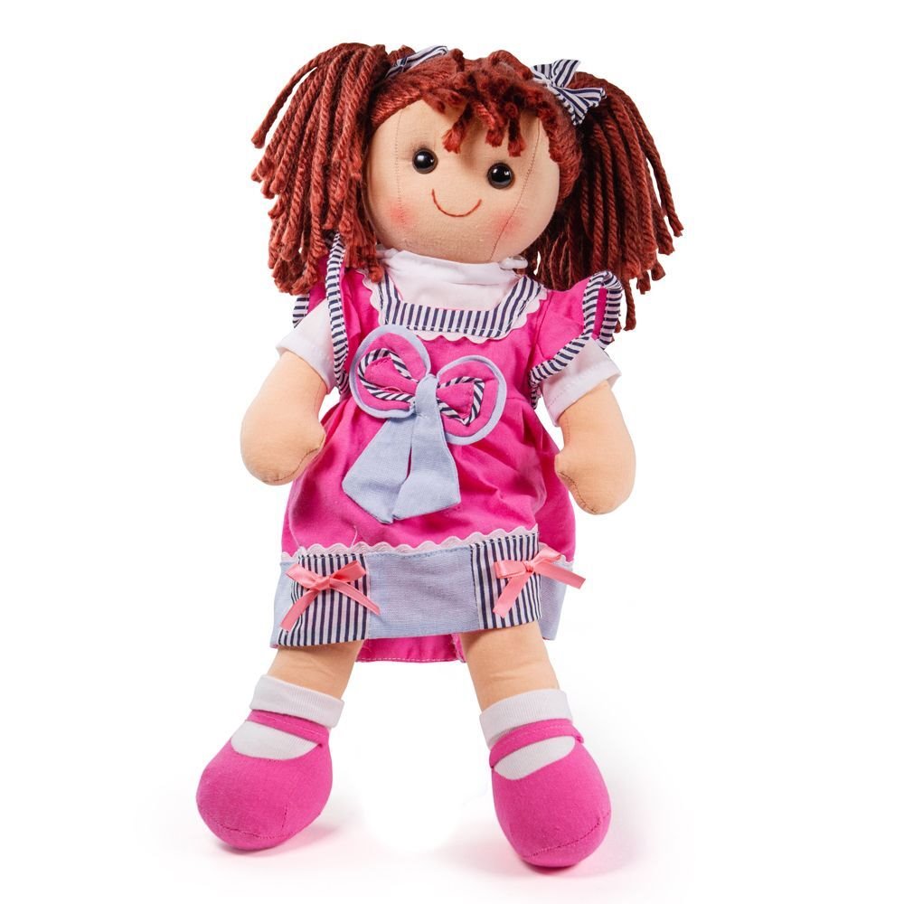 Babika-Bigjigs-Toys-latkova-Emma-38-cm Bábika Bigjigs Toys látková Emma 38 cm – Obrázok 1