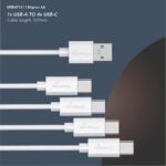 Batéria AA MediaRange nabíjateľné USB-C Li-Ion , 1,5V, 1400 mAh, 4ks – Obrázok 2