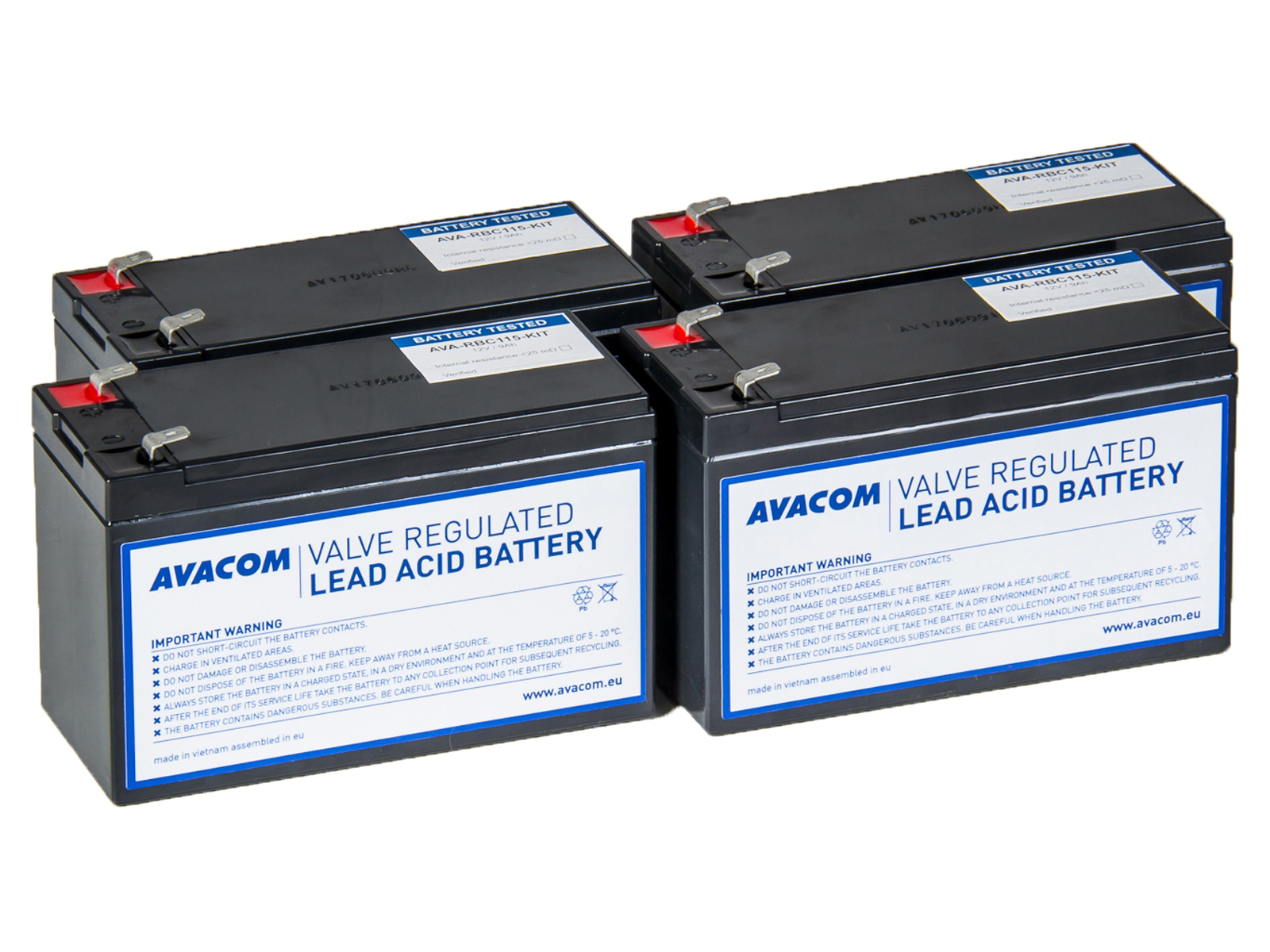 Bateria-Avacom-RBC115-bateriovy-kit-pro-renovaci-4ks-baterii Batéria Avacom RBC115 bateriový kit pro renovaci (4ks baterií) – Obrázok 1