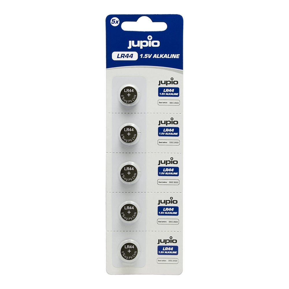 Bateria-Jupio-LR44-Alkaline-1.5V-5-ks Batéria Jupio LR44 Alkaline 1.5V 5 ks – Obrázok 1