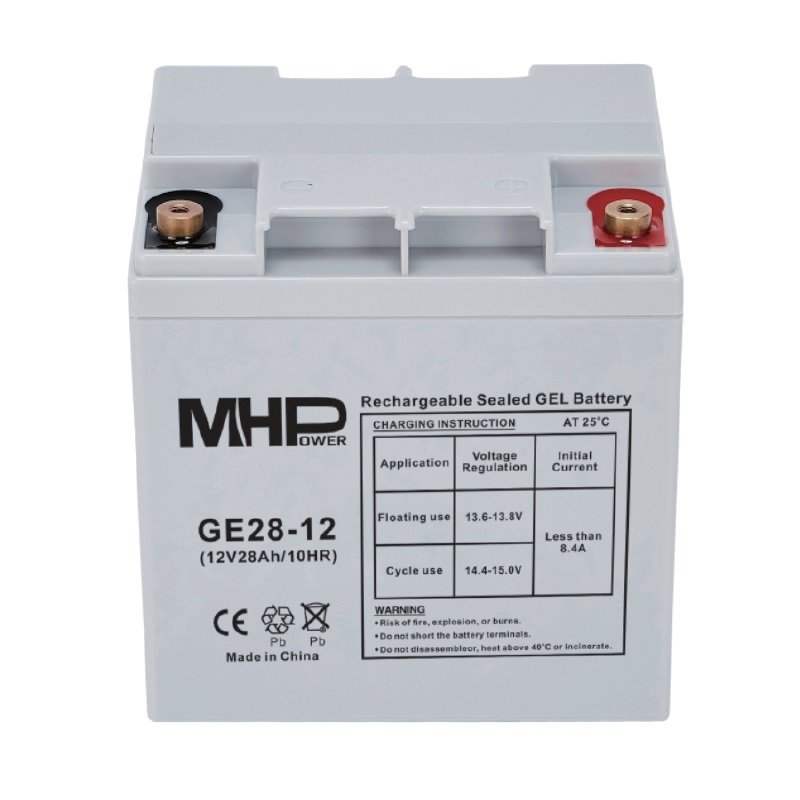 Bateria-MHPower-GE28-12-GEL-12V28Ah-T2-M6-Deep-Cycle Batéria MHPower GE28-12 GEL, 12V/28Ah, T2-M6, Deep Cycle – Obrázok 1