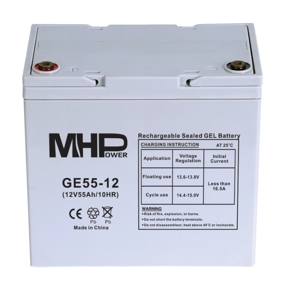 Bateria-MHPower-GE55-12-GEL-12V55Ah-T1-M6-Deep-Cycle Batéria MHPower GE55-12 GEL, 12V/55Ah, T1-M6, Deep Cycle – Obrázok 1