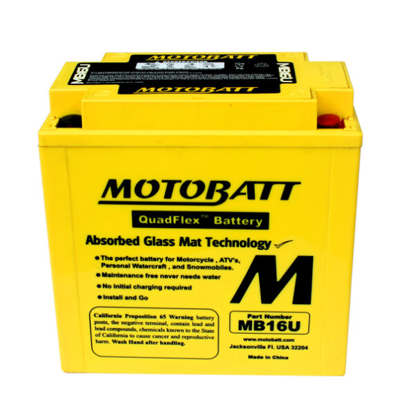 Batéria Motobatt MB16U 20Ah, 12V, 4 vývody – Obrázok 9