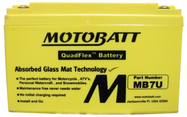 Batéria Motobatt MB7U 6,5Ah, 12V, 2 vývody – Obrázok 6