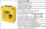 Batéria Motobatt MB9U 11Ah, 12V, 4 vývody – Obrázok 8