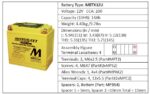 Batéria Motobatt MBTX12U 14Ah, 12V, 4 vývody – Obrázok 12