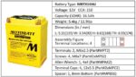 Batéria Motobatt MBTX14AU 16,5Ah, 12V, 4 vývody – Obrázok 14