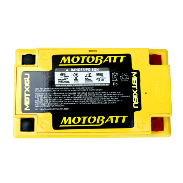 Batéria Motobatt MBTX16U 19Ah, 12V, 4 vývody – Obrázok 11