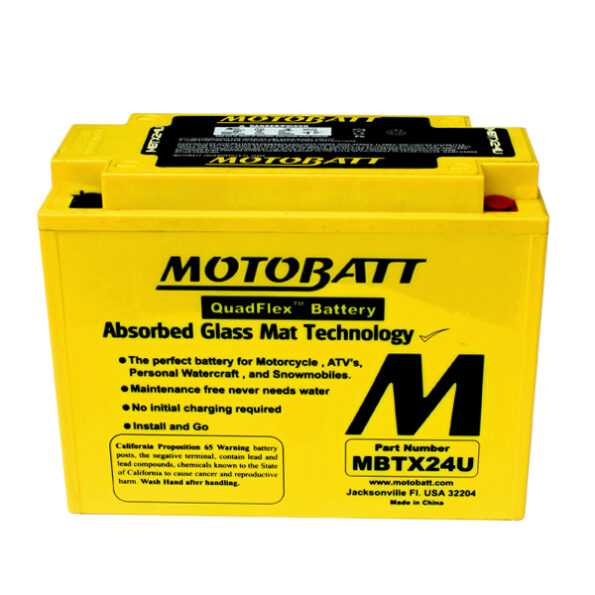 Batéria Motobatt MBTX24U 25 Ah, 12 V, 4 vývody – Obrázok 12