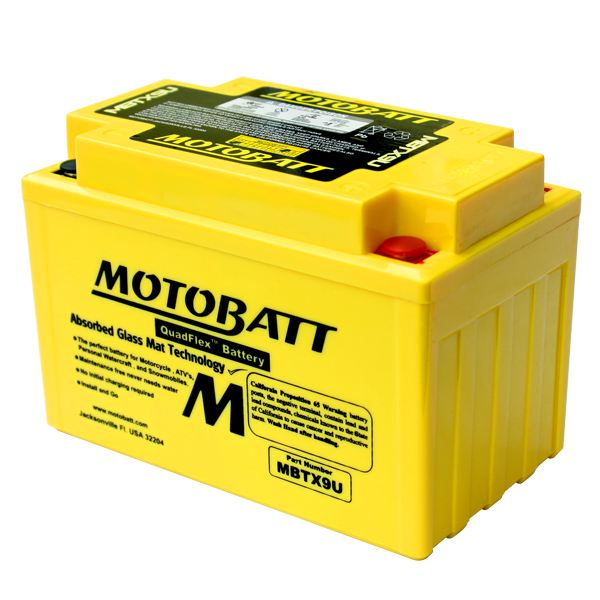 Bateria-Motobatt-MBTX9U-105Ah-12V-4-vyvody Batéria Motobatt MBTX9U 10,5Ah, 12V, 4 vývody – Obrázok 1