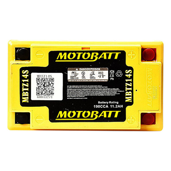 Batéria Motobatt MBTZ14S 11,2 Ah, 12 V, 4 vývody – Obrázok 11