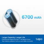 Batéria TP-Link Tapo A100 6700mAh, micro USB, pre TAPO C400/420, D230 – Obrázok 3