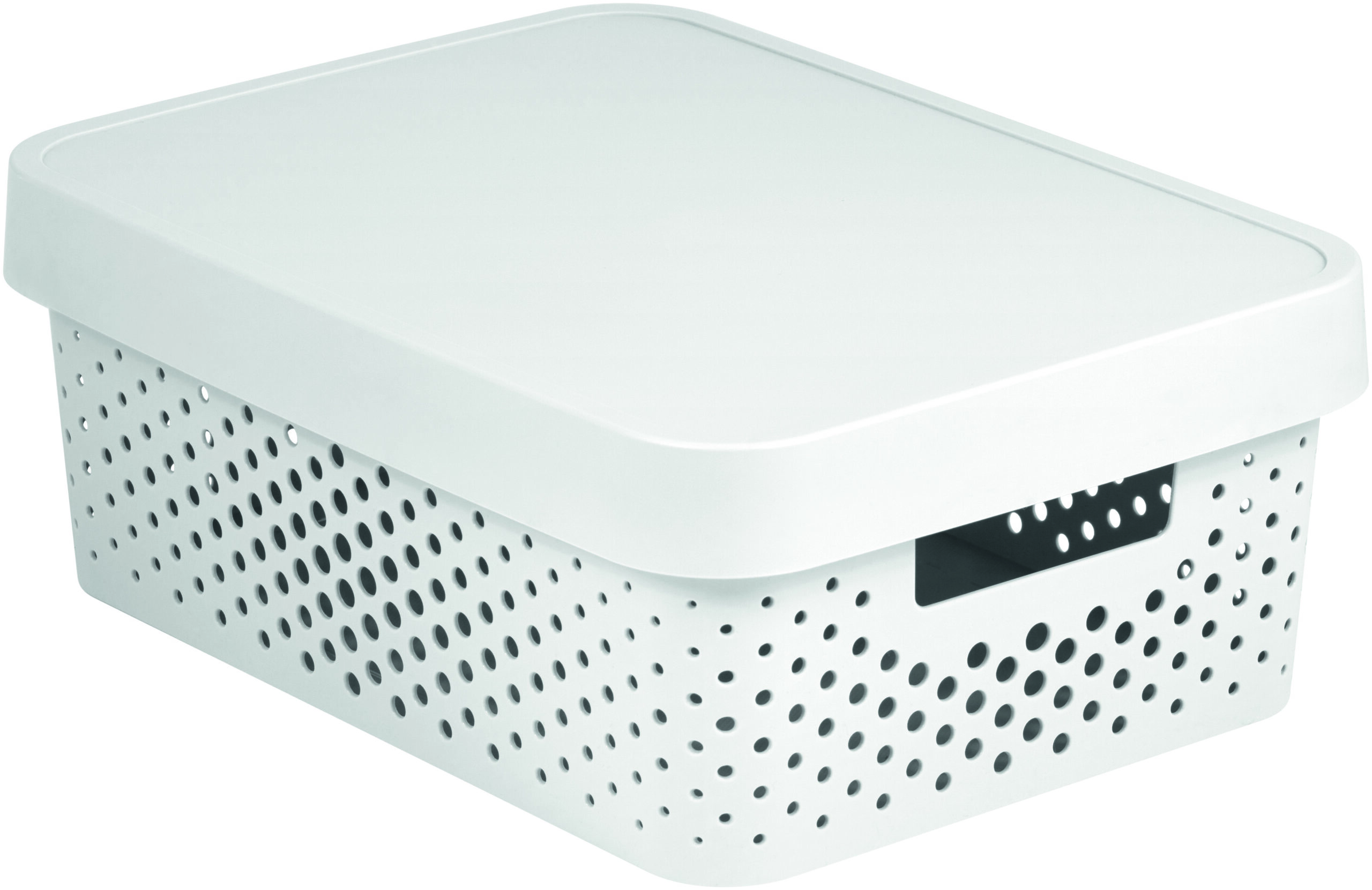 Box-Curver-Infinity-Dots-11L-s-vekom-biely Box Curver Infinity Dots 11L s vekom biely – Obrázok 1
