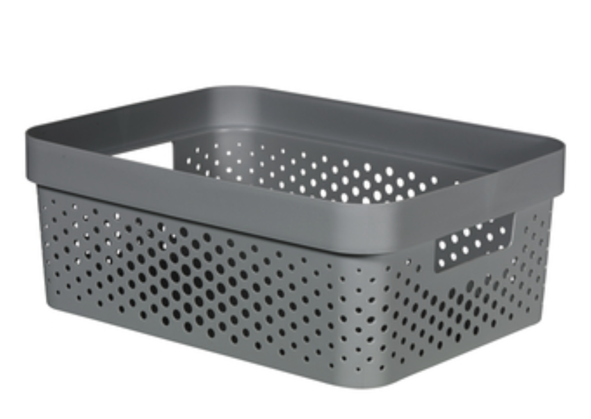 Box-Curver-Infinity-Dots-11L-sedy Box Curver Infinity Dots 11L šedý – Obrázok 1