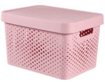 Box Curver Infinity Dots 17L s vekom ružový