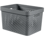 Box Curver Infinity Dots 17L šedý