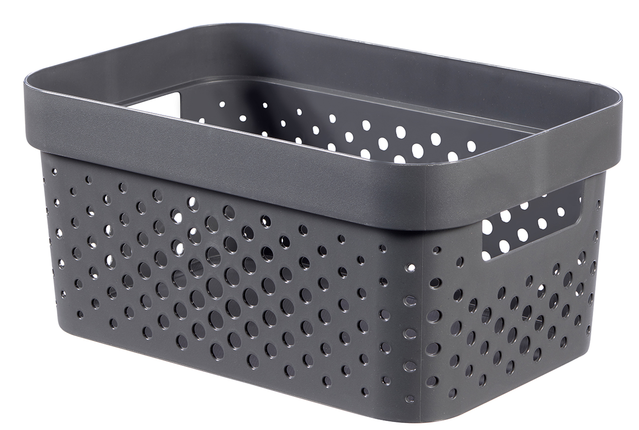 Box-Curver-Infinity-Dots-45L-sedy Box Curver Infinity Dots 4,5L šedý – Obrázok 1