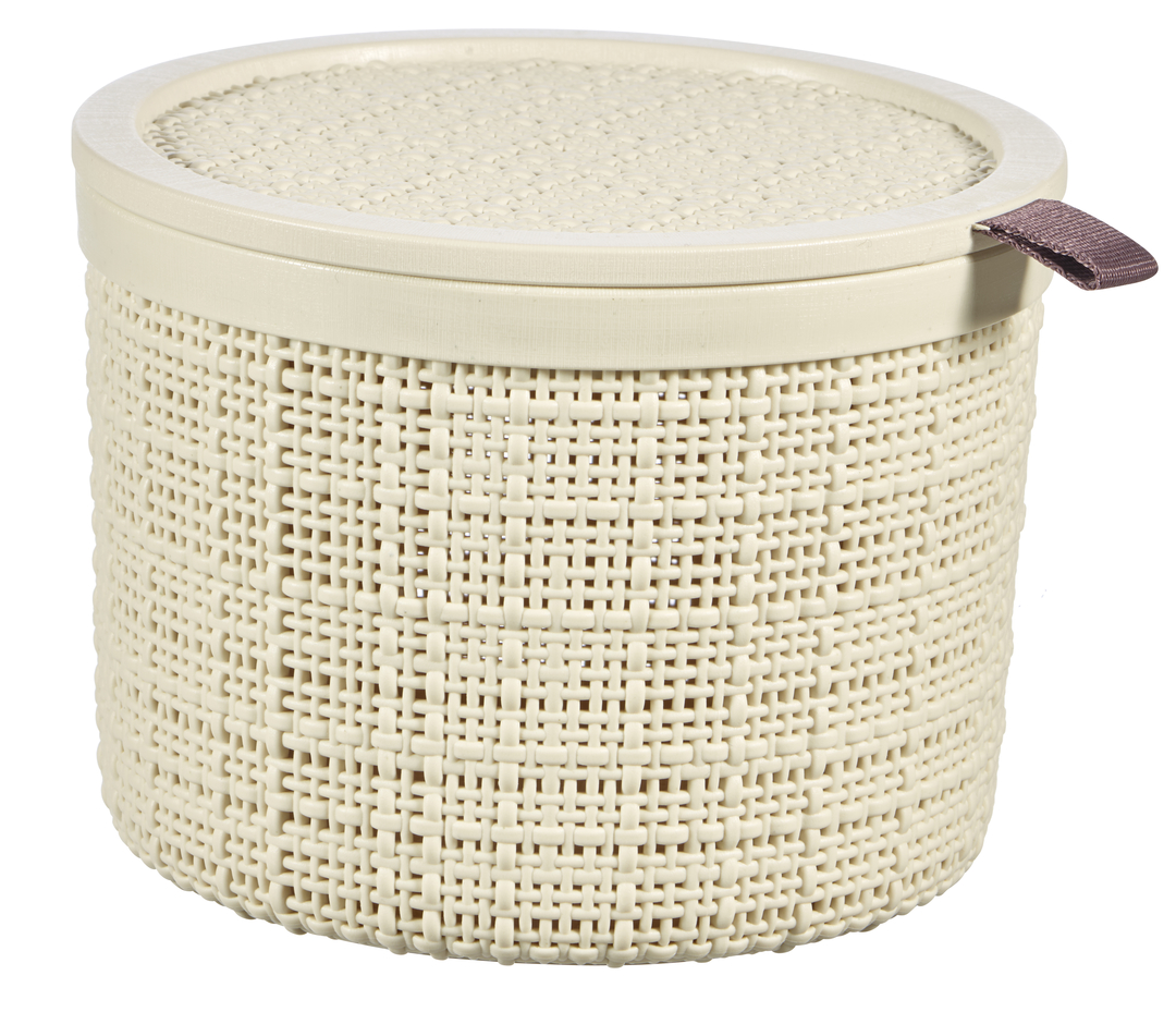 Box-Curver-Jute-kulaty-2L-bezovy Box Curver Jute kulatý 2L béžový – Obrázok 1
