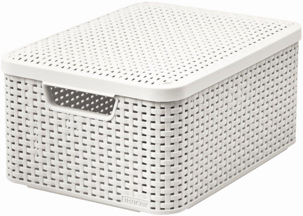 Box-Curver-Style-M-18L-s-vekom-biely Box Curver Style M 18L s vekom biely – Obrázok 1