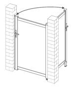 Bránka G21 Reno 100x158 cm pravá, antracitová – Obrázok 10