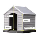 Búda pre psov Curver Dog House šedá – Obrázok 3