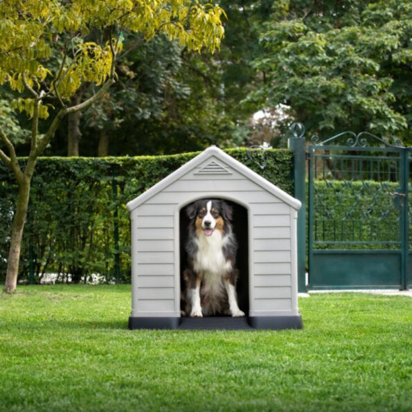 Búda pre psov Curver Dog House šedá – Obrázok 6