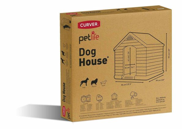 Búda pre psov Curver Dog House šedá – Obrázok 8