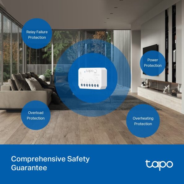 Chytrý spínač TP-Link Tapo S110E bezdrôtový – Obrázok 9