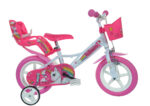 Detský bicykel Dino Bikes 124GLN 12" bielo-ružový