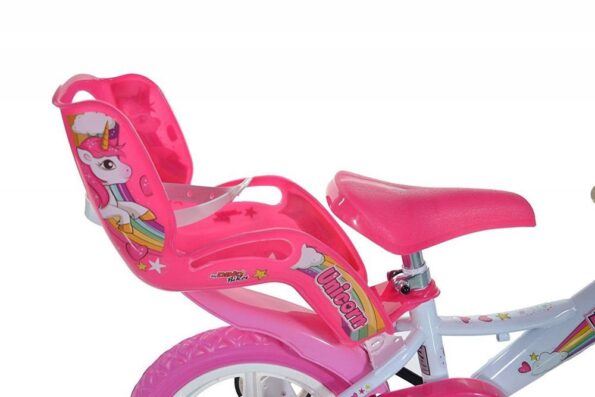 Detský bicykel Dino Bikes 124GLN 12" bielo-ružový – Obrázok 3