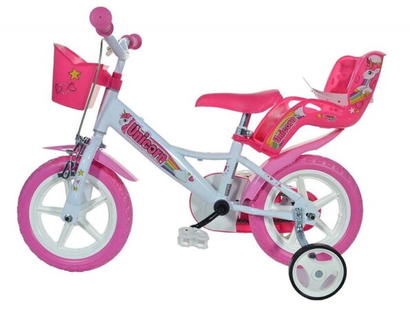 Detský bicykel Dino Bikes 124GLN 12" bielo-ružový – Obrázok 5