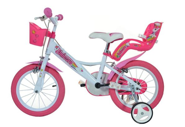 Detský bicykel Dino Bikes 144GLN UNICORN 14" dievčenský – Obrázok 2