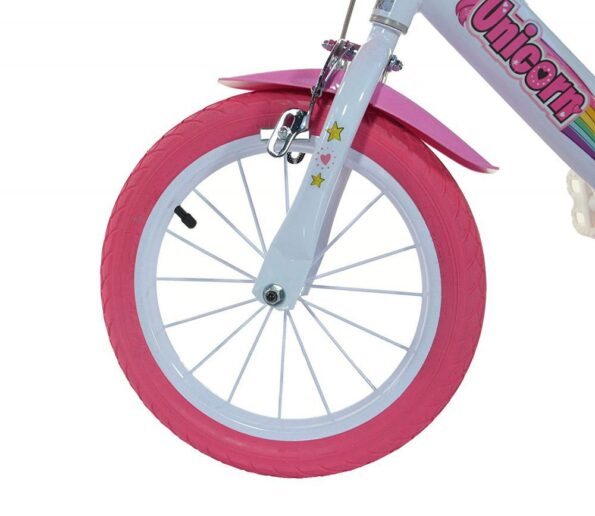 Detský bicykel Dino Bikes 144GLN UNICORN 14" dievčenský – Obrázok 5