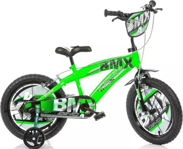 Detsky-bicykel-Dino-Bikes-BMX-165XC-16-zeleny Detský bicykel Dino Bikes BMX 165XC 16" zelený – Obrázok 1