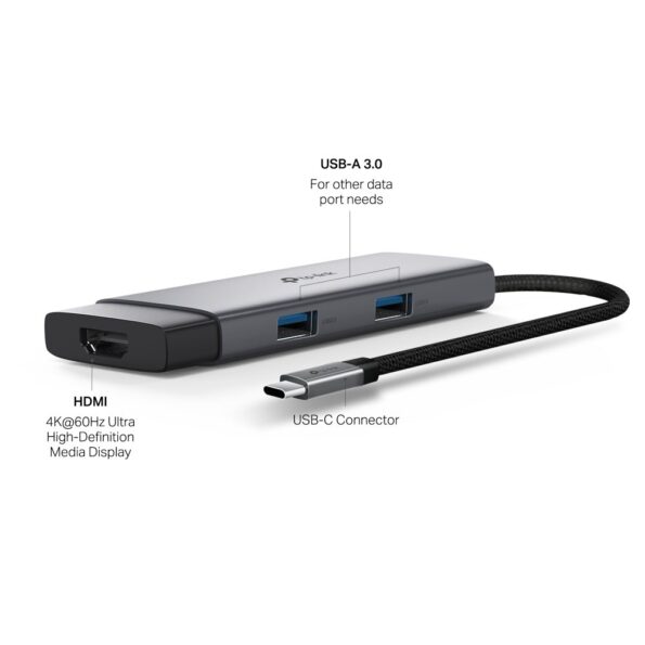 Dokovacia stanica TP-Link UH5020C USB-C, HDMI, 1x USB C, 2x USB, PD 100W – Obrázok 3