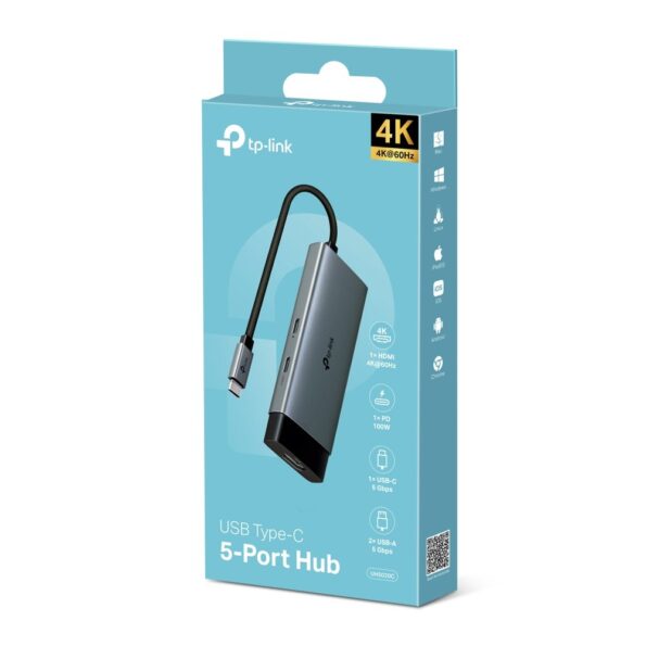 Dokovacia stanica TP-Link UH5020C USB-C, HDMI, 1x USB C, 2x USB, PD 100W – Obrázok 9