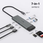 Dokovacia stanica TP-Link UH7021C USB-C, HDMI, 1x USB C, 3x USB, čítačka SD/microSD, PD 100W – Obrázok 2