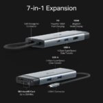 Dokovacia stanica TP-Link UH7021C USB-C, HDMI, 1x USB C, 3x USB, čítačka SD/microSD, PD 100W – Obrázok 4