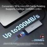 Dokovacia stanica TP-Link UH7021C USB-C, HDMI, 1x USB C, 3x USB, čítačka SD/microSD, PD 100W – Obrázok 6