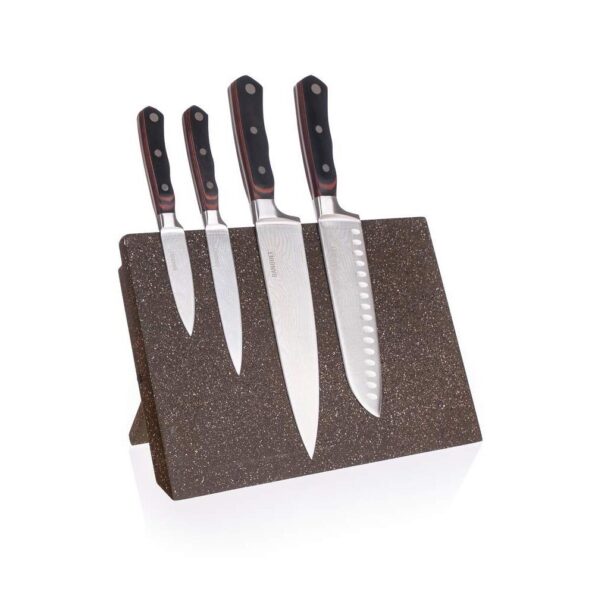 Doska Banquet magnetická na nože Granite Brown 30 x 21,5 cm, MDF – Obrázok 3