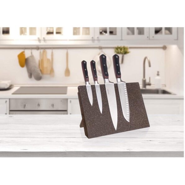 Doska Banquet magnetická na nože Granite Brown 30 x 21,5 cm, MDF – Obrázok 4