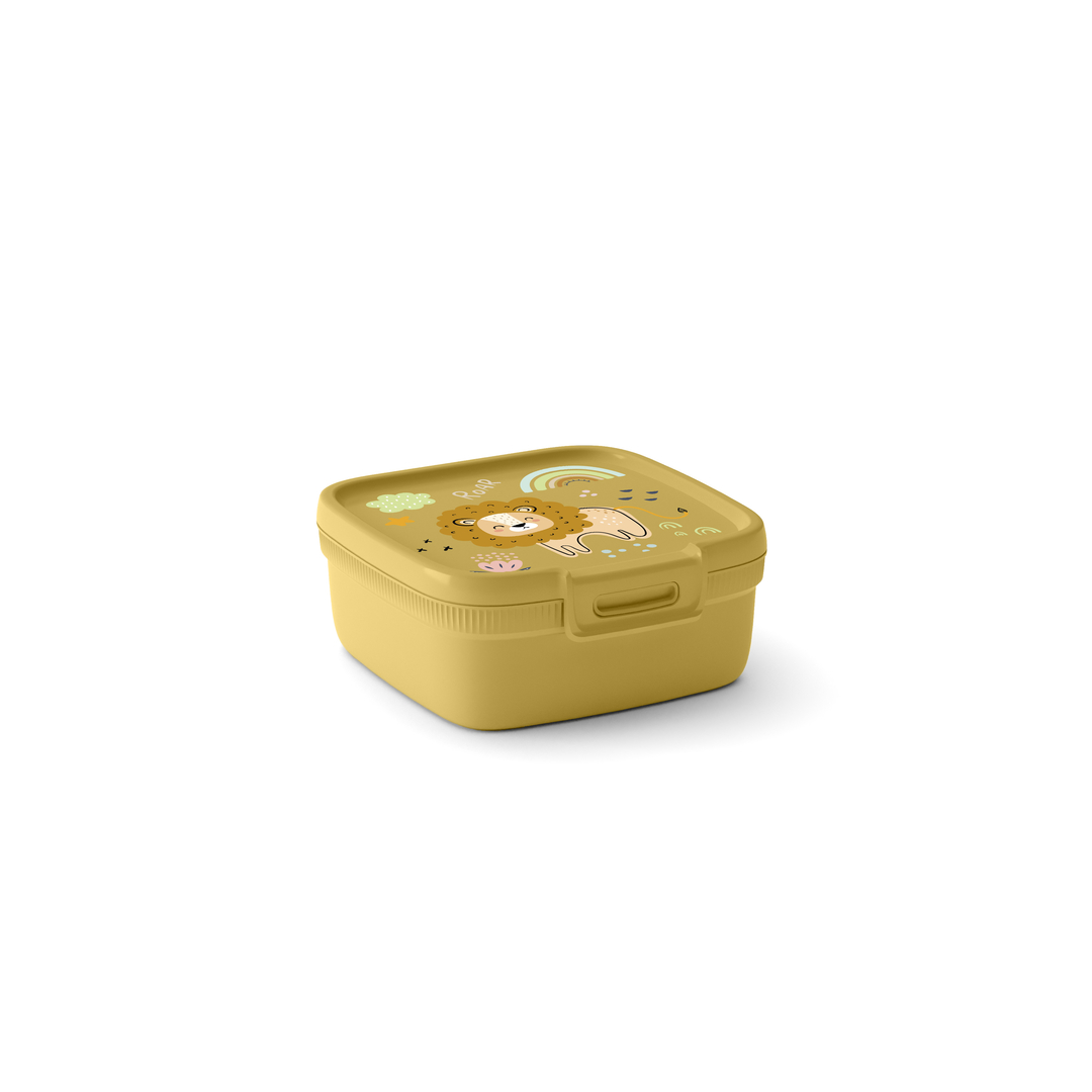 Doza-Curver-Snap-Box-09-l-wild-life-zlta Dóza Curver Snap Box 0,9 l wild life žltá – Obrázok 1