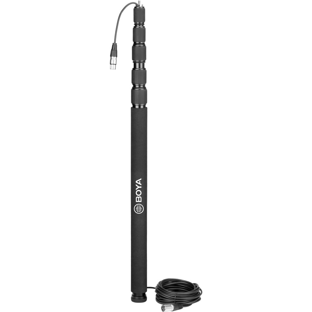 Drziak-BOYA-BY-PB30A-3m-teleskopicka-tyc-zavit-14 Držiak BOYA BY-PB30A 3m teleskopická tyč závit 1/4” – Obrázok 1
