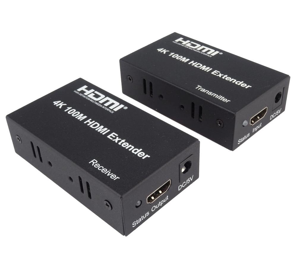 Extender-4K-HDMI-na-100m-cez-jeden-kabel-Cat5eCat6 Extender 4K HDMI na 100m cez jeden kábel Cat5e/Cat6 – Obrázok 1