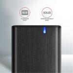 Externý box AXAGON EEM2-SBC , USB-C 3.2 Gen 2 - M.2 SATA SSD kovový RAW box, bezšroubkový – Obrázok 3