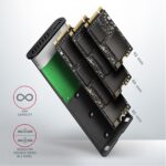 Externý box AXAGON EEM2-SBC , USB-C 3.2 Gen 2 - M.2 SATA SSD kovový RAW box, bezšroubkový – Obrázok 6