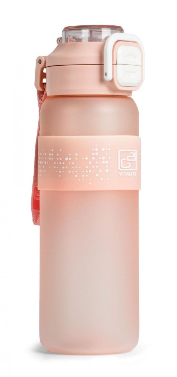 Fľaša G21 na pitie 1000 ml 2v1, ružová zamrznutá – Obrázok 4