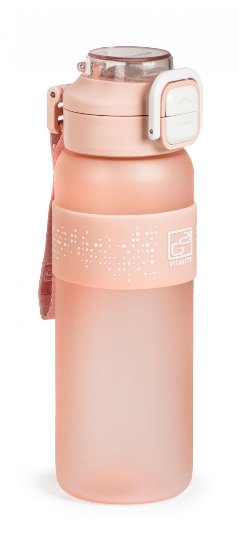 Flasa-G21-na-pitie-1000-ml-2v1-ruzova-zamrznuta Fľaša G21 na pitie 1000 ml 2v1, ružová zamrznutá – Obrázok 1