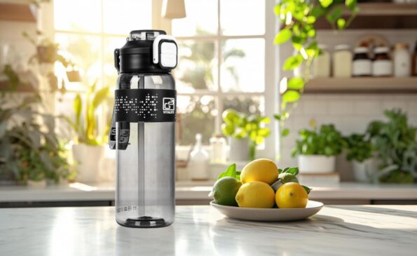 Fľaša G21 na pitie 1000 ml 2v1, sivá – Obrázok 11